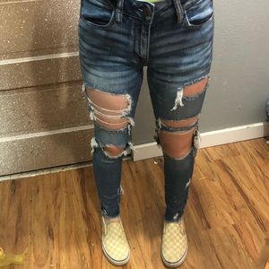 Ripped American eagle jeans